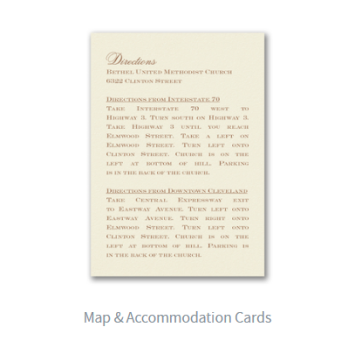 Maps & Accommodation Cards